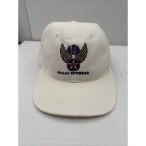 Vintage Air Force Association AFA Baseball Cap Hat Embroidered Palm Springs CA